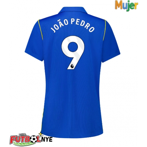 Camiseta Chelsea Joao Pedro #9 Primera Equipación para mujer 2026-27 manga corta